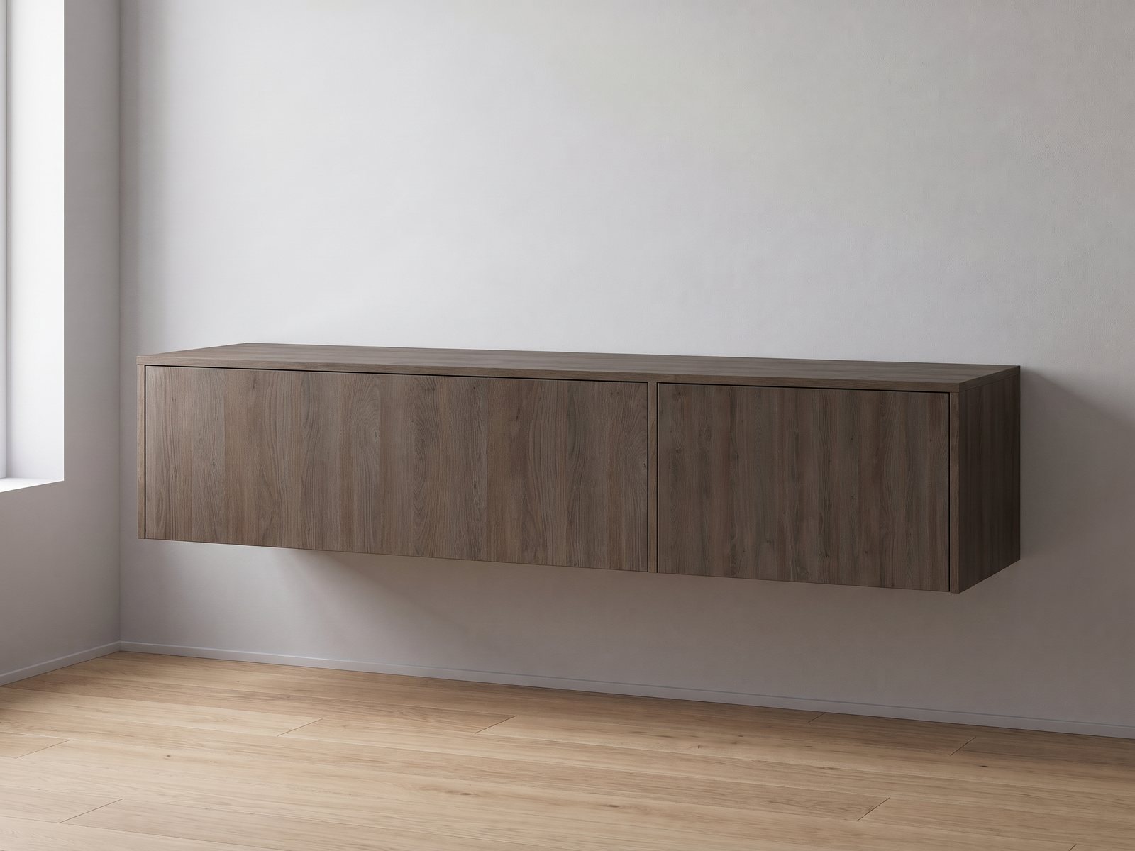 IKEA BESTÅ tv-meubel 180 × 42 × 38 cm met FrontLab-deur, ladefront, bovenblad en zijpanelen in Smoked Oak